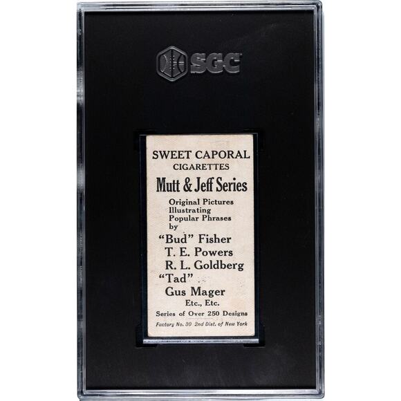 1906-11 Sweet Caporal T88 Mutt and Jeff Series Type 1 On Your Way #16 SGC 3 VG - Picture 2 of 2